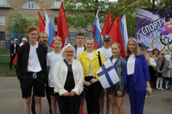 Школа № 619 встретила делегацию из Финляндии